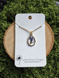 Lobelia flower necklace