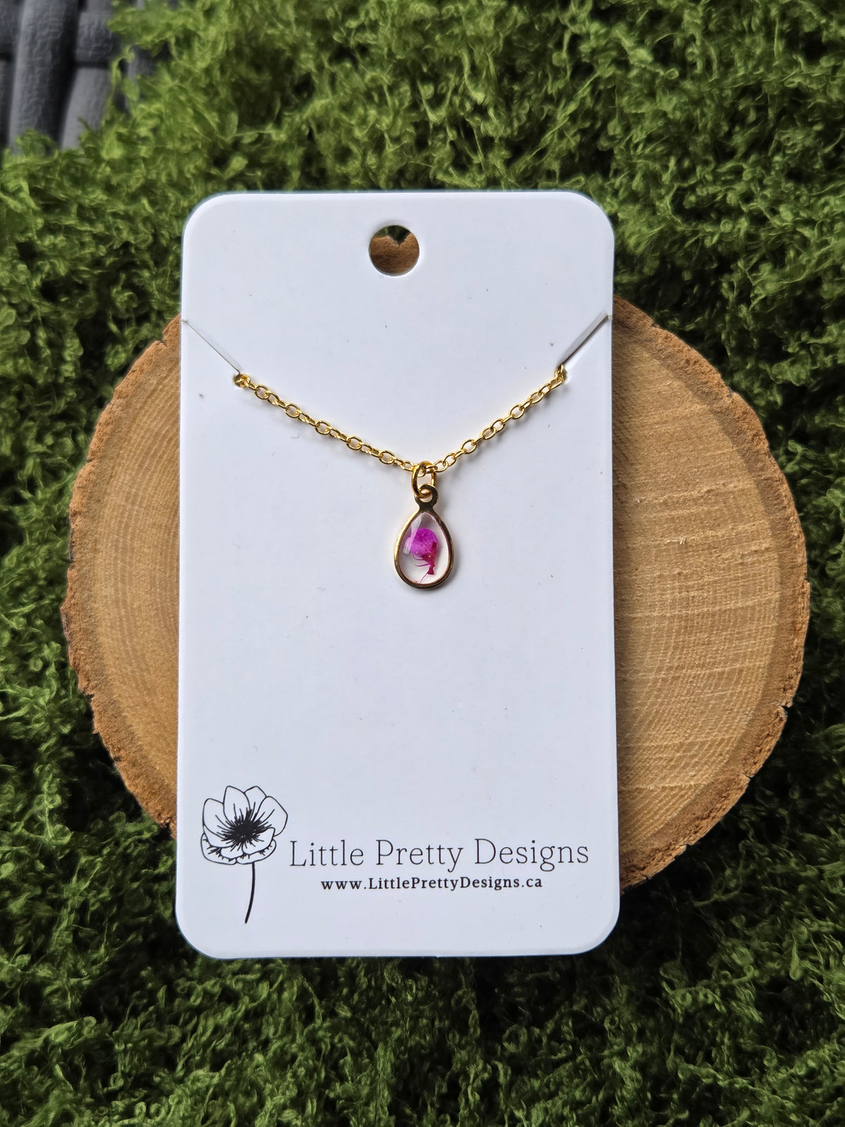 Pressed Flower Necklace