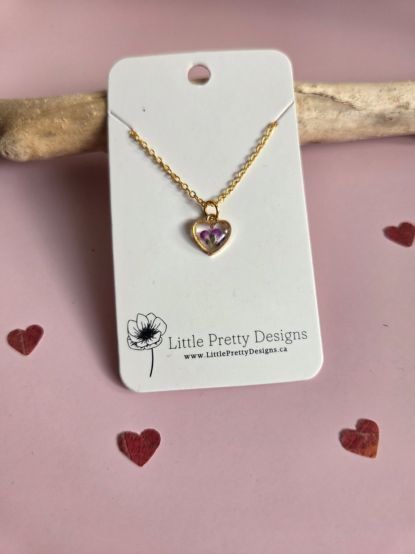 Pressed Flower Necklace