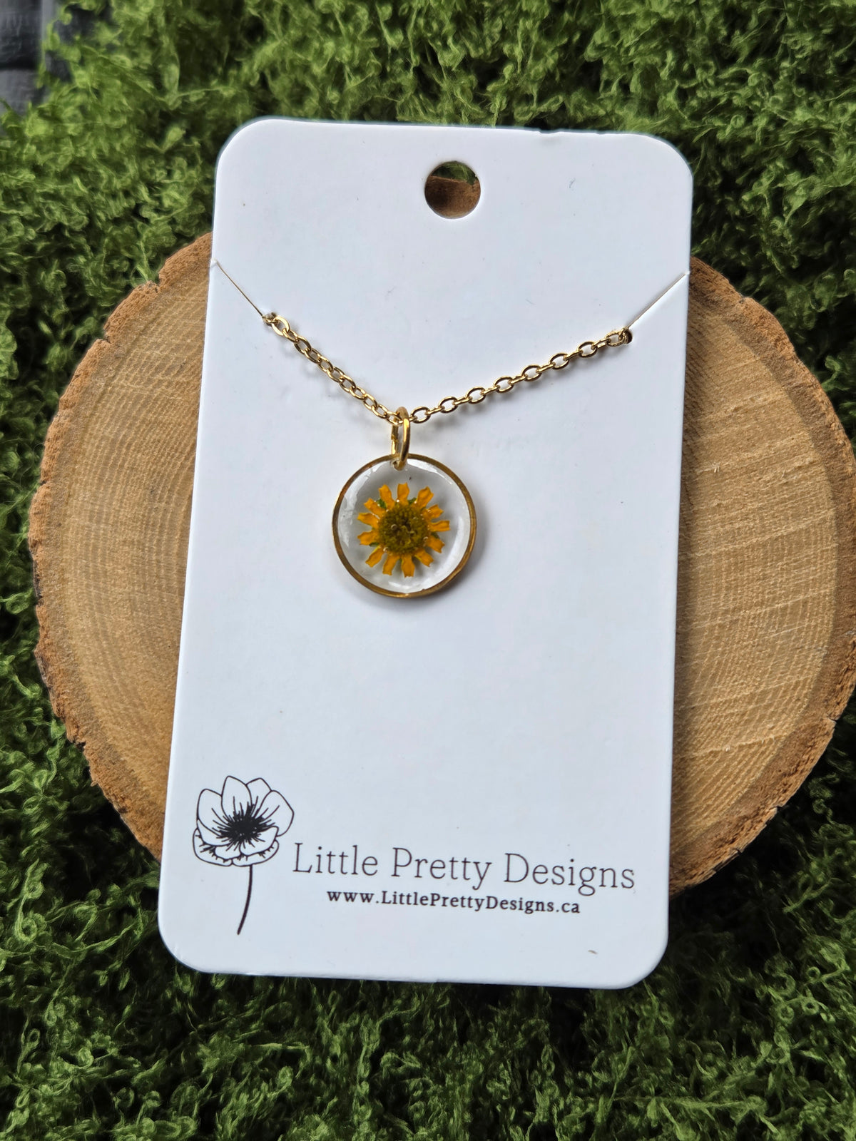 Pressed Flower Necklace