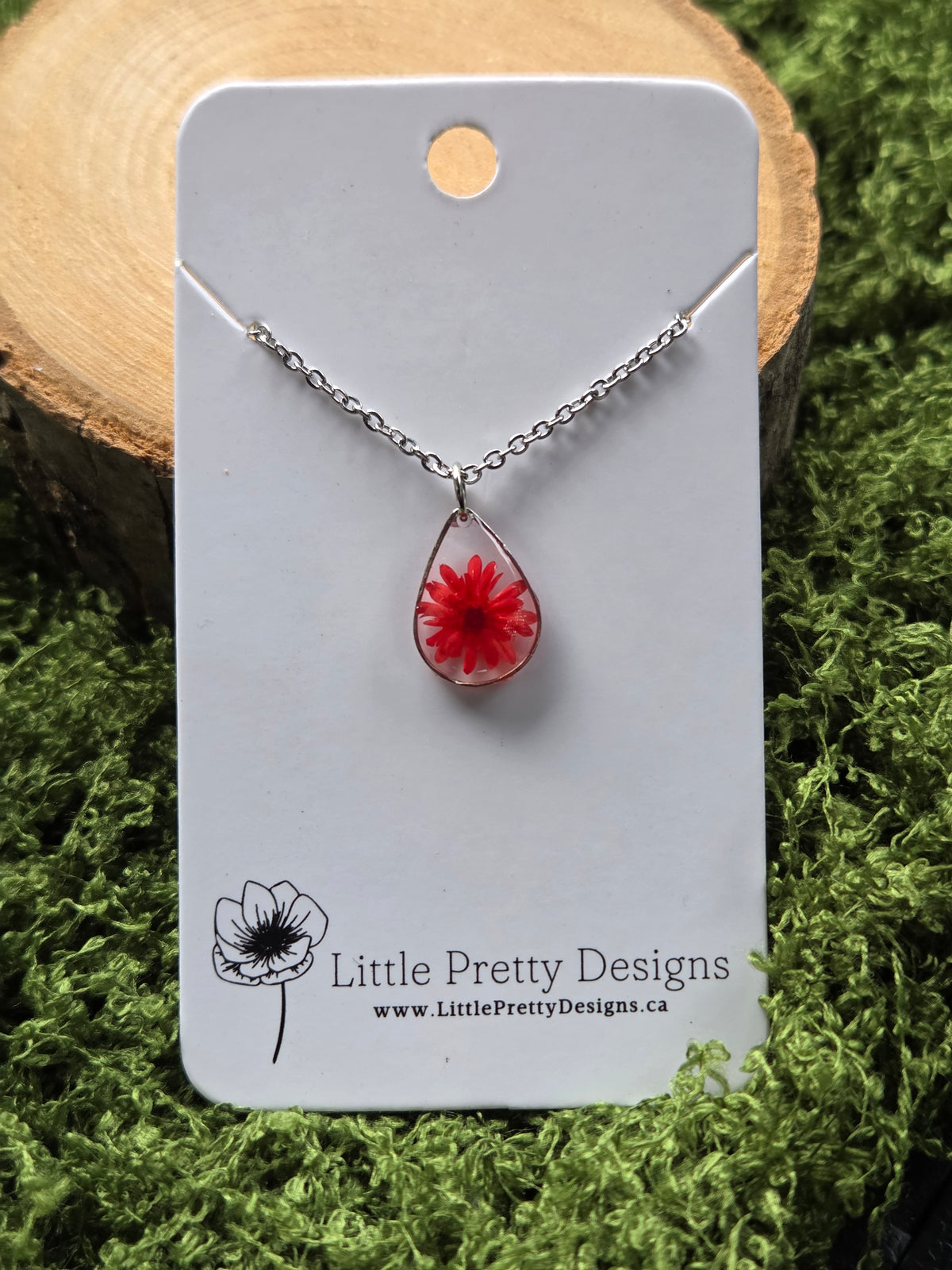 Pressed Flower Necklace