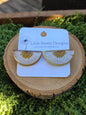 Semi-circle stud earrings