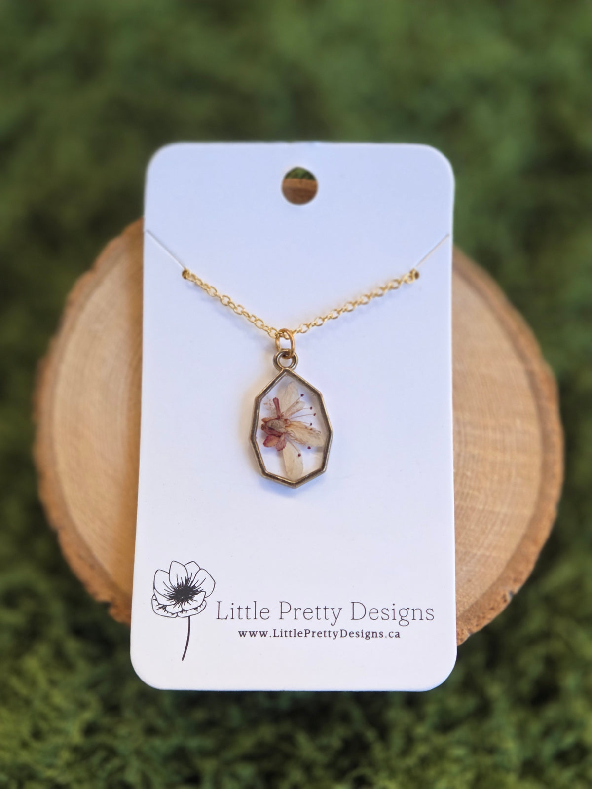 Pressed Flower Necklace