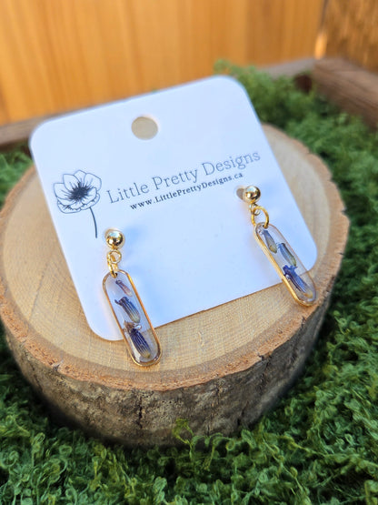 Pressed Flower Earrings