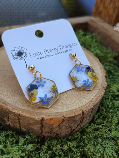 Dainty Floral Drop Earrings