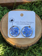 Round stud earrings