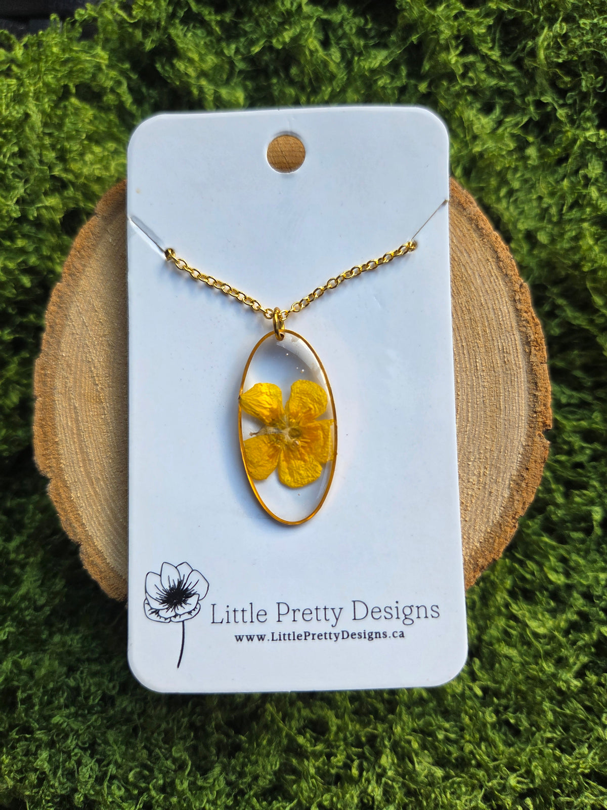 Pressed Flower Necklace