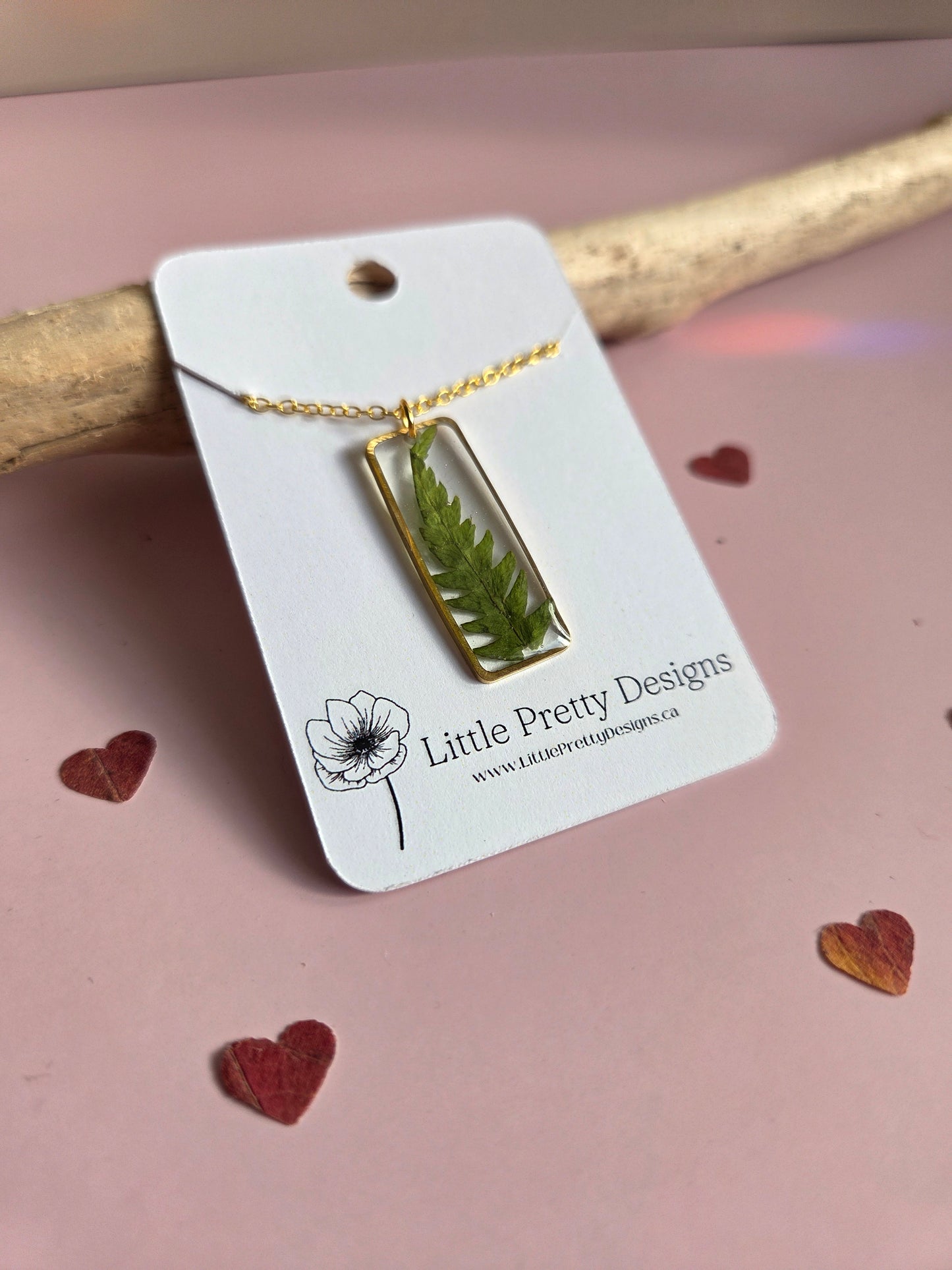 Pressed Flower Necklace
