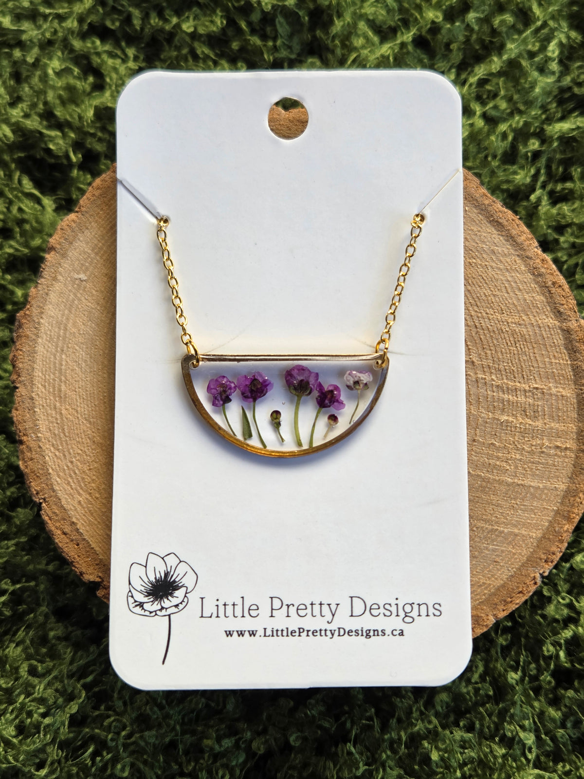 Pressed Flower Necklace