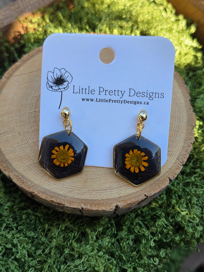 Dainty Floral Drop Earrings