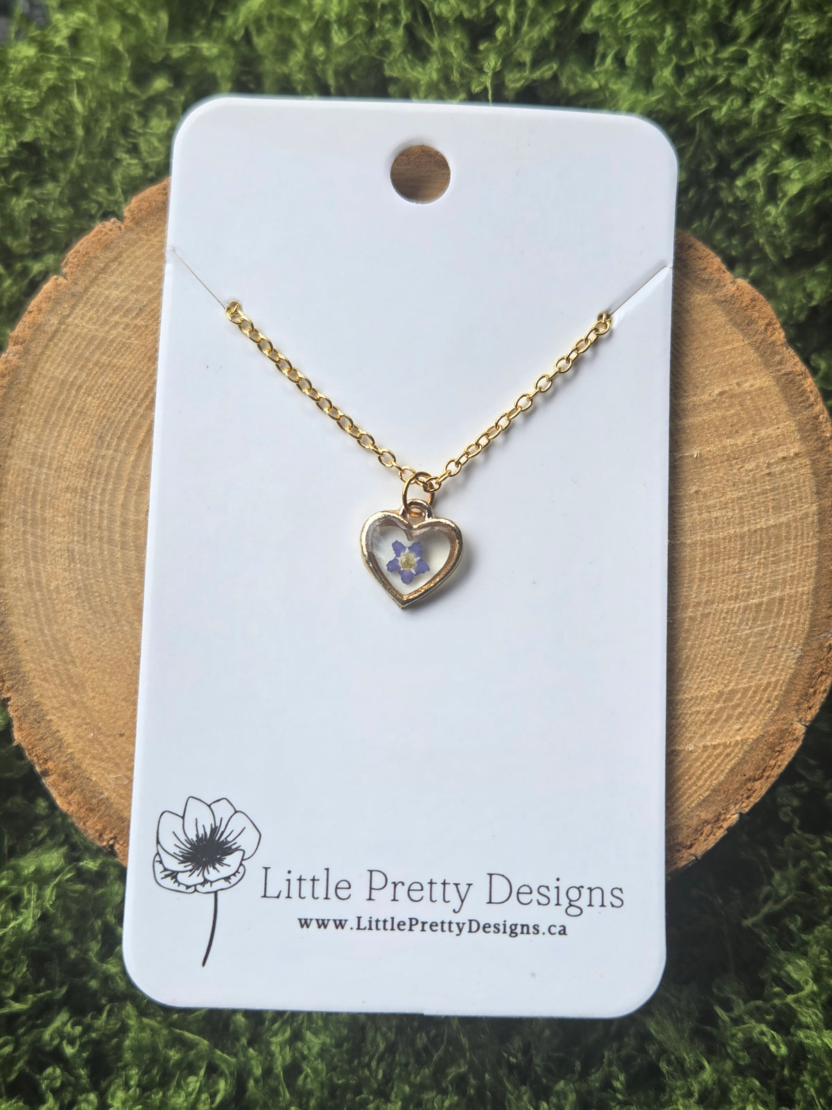 Heart flower Necklace