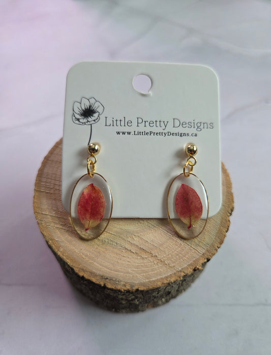 Pressed Flower Earrings