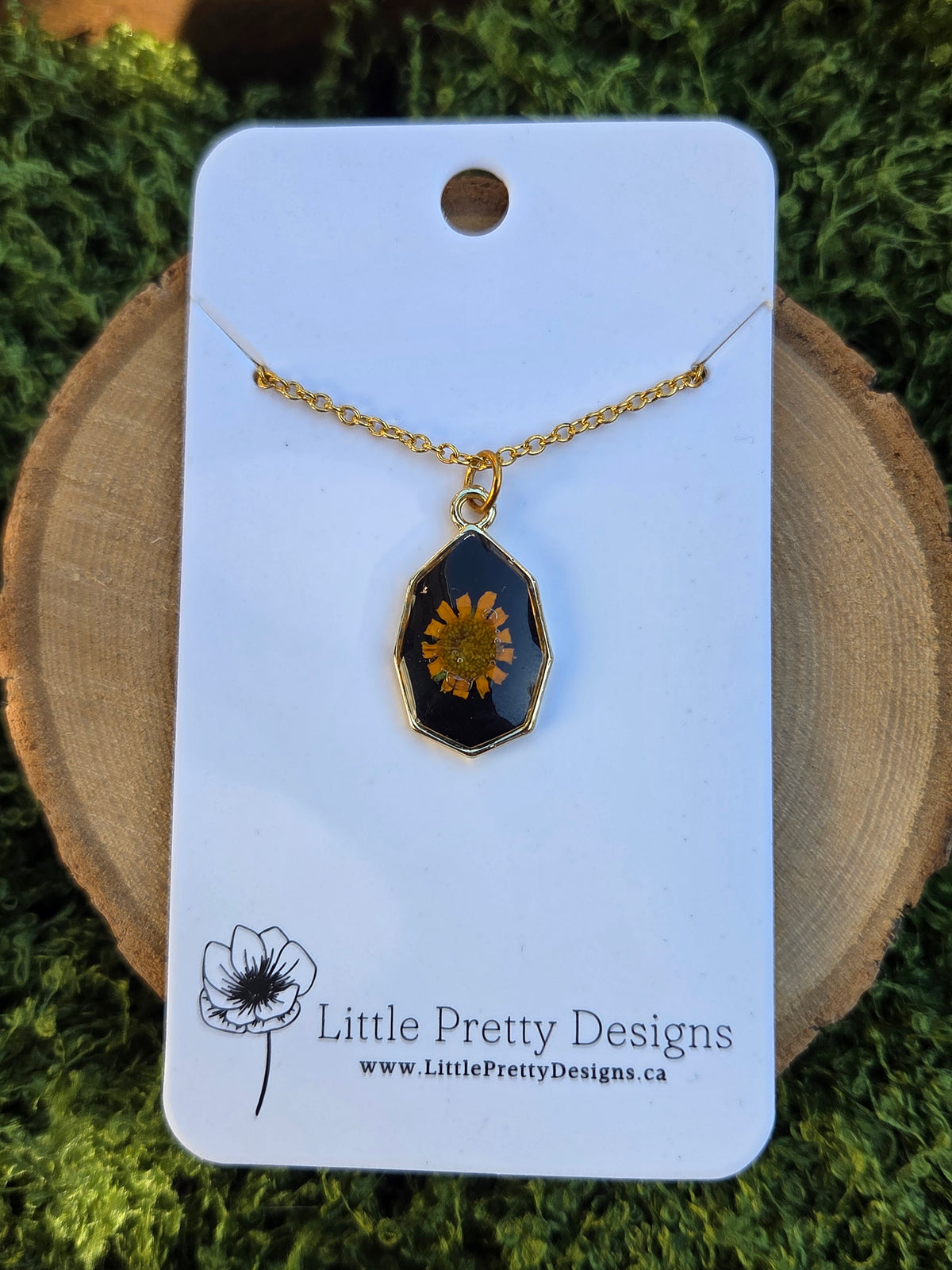 Octagon Flower Necklace