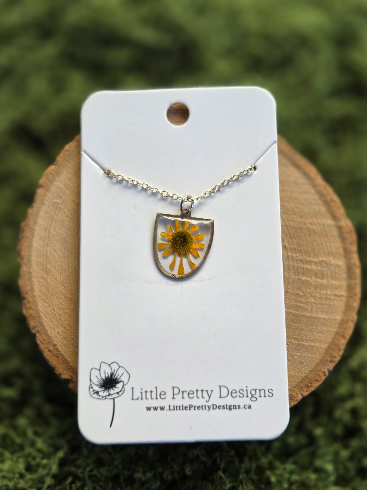 Pressed Flower Necklace