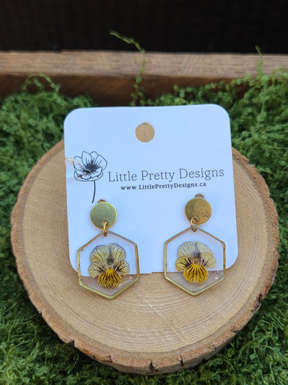 Dainty Floral Drop Earrings