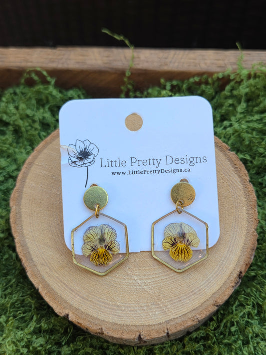 Dainty Floral Drop Earrings