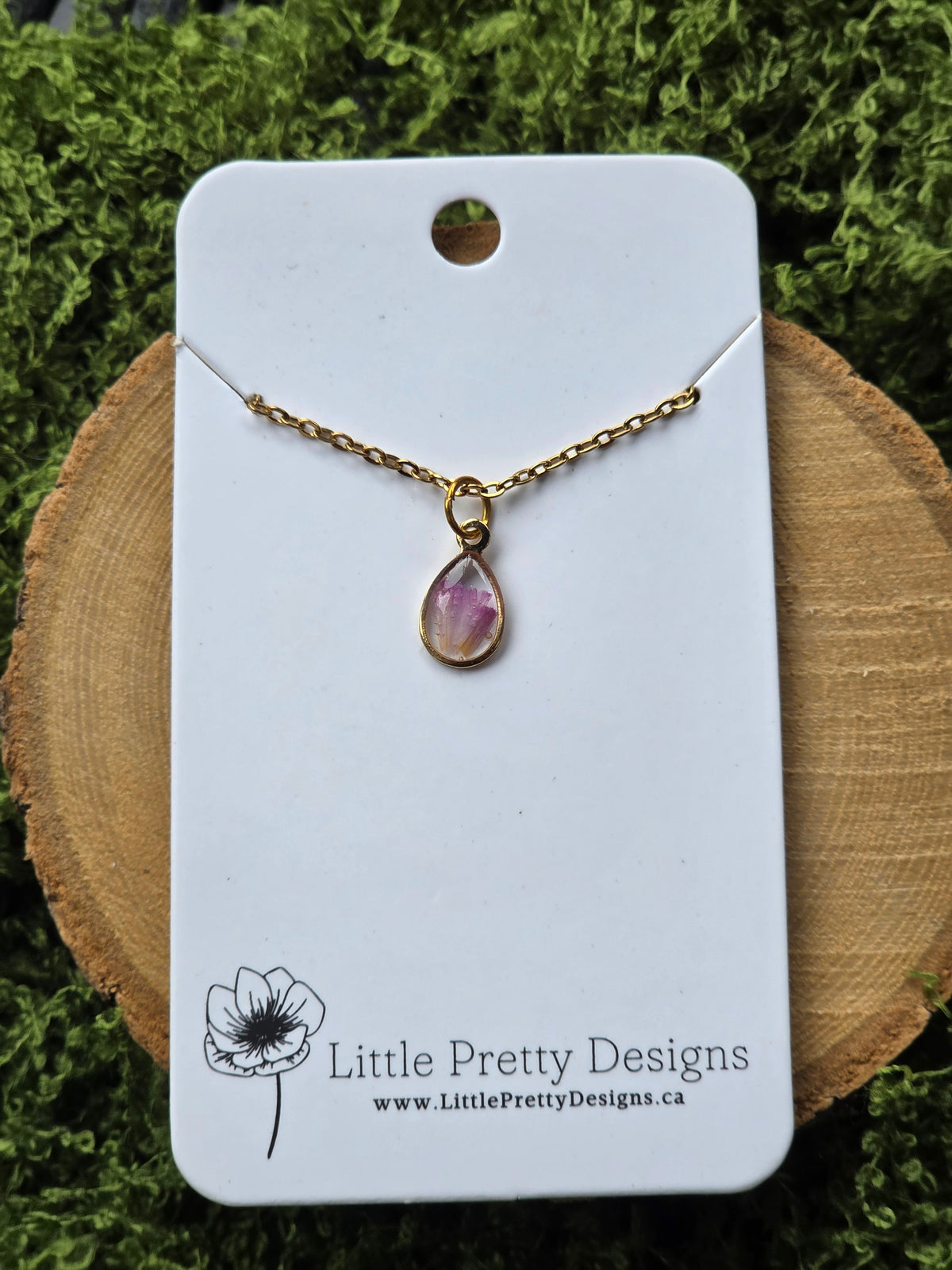 Pressed Flower Necklace
