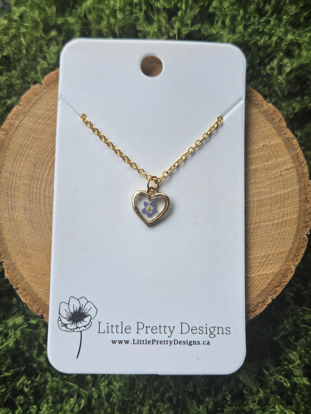 Heart flower Necklace