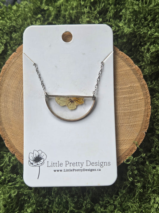 Pressed Flower Necklace
