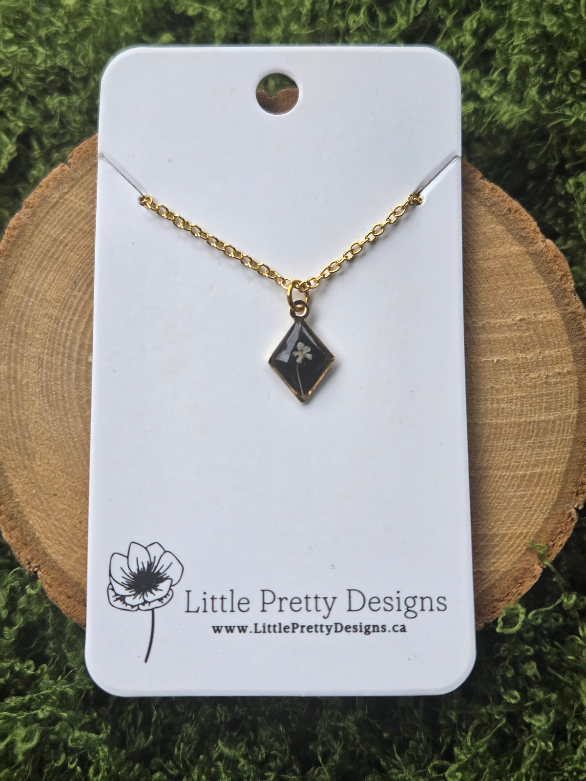 Pressed Flower Necklace