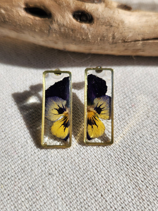 Floral Large Stud Earrings