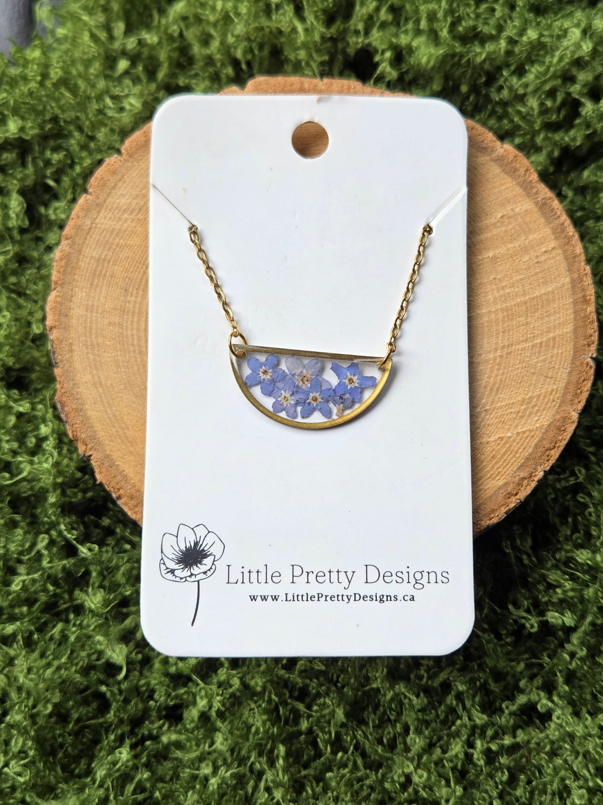 Pressed Flower Necklace