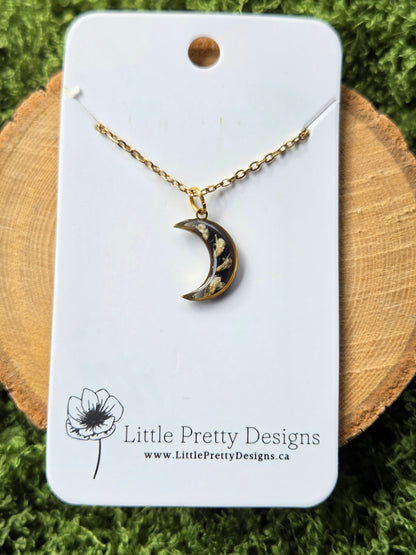 Mini moon Flower Necklace