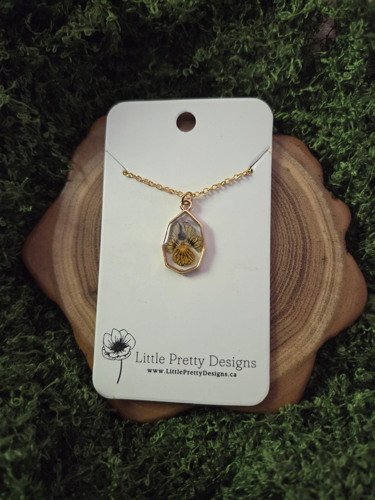 Octagon Flower Necklace