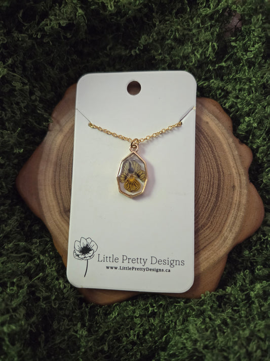 Octagon Flower Necklace