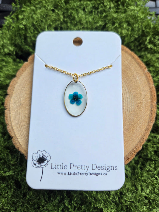 Pressed Flower Necklace