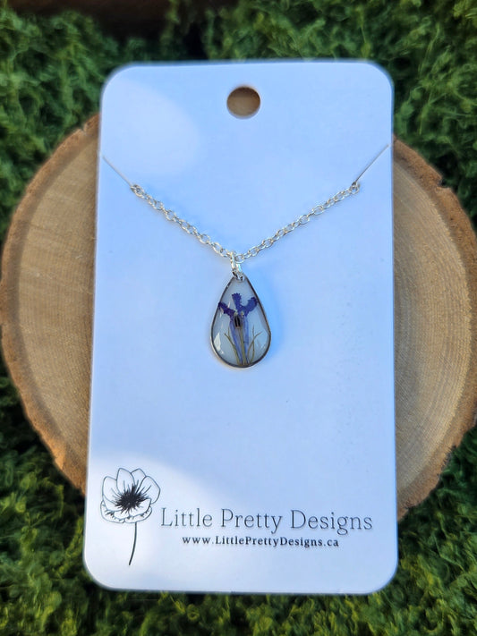 Teardrop Flower Necklace