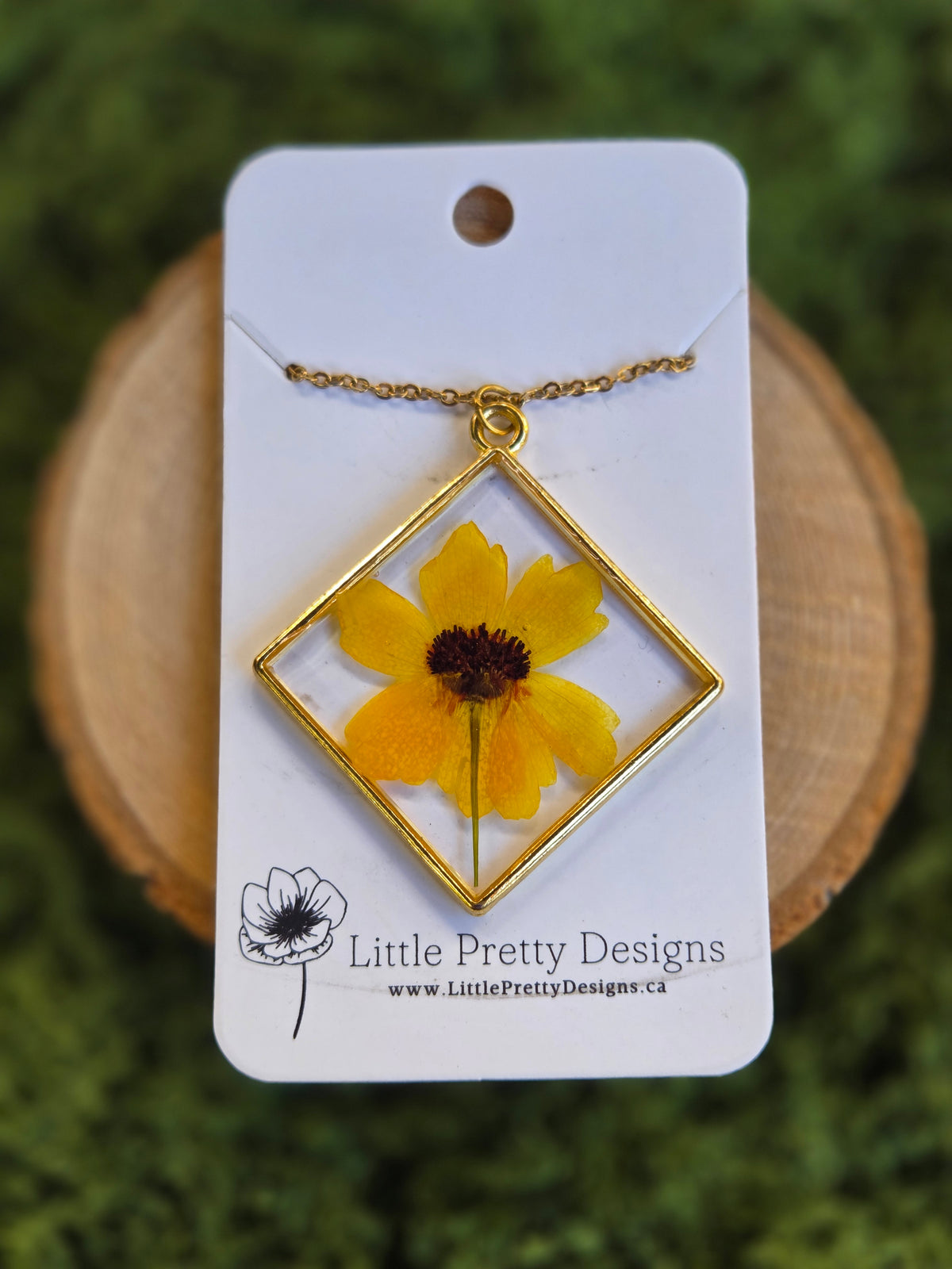 Pressed Flower Necklace