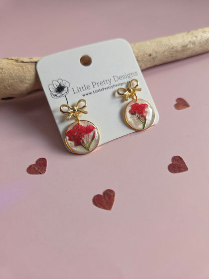 Pressed Flower Earrings