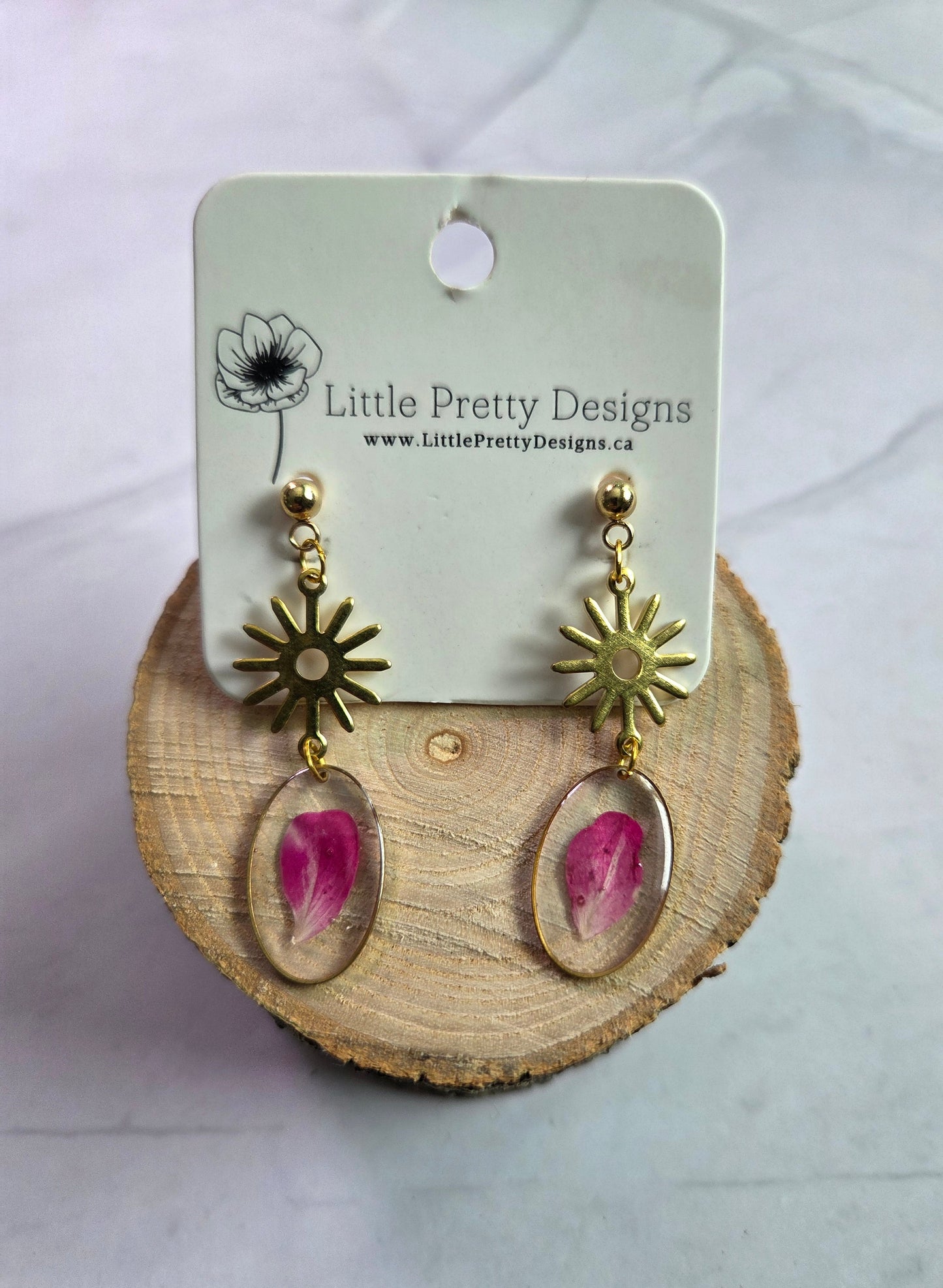 Pressed Flower Earrings