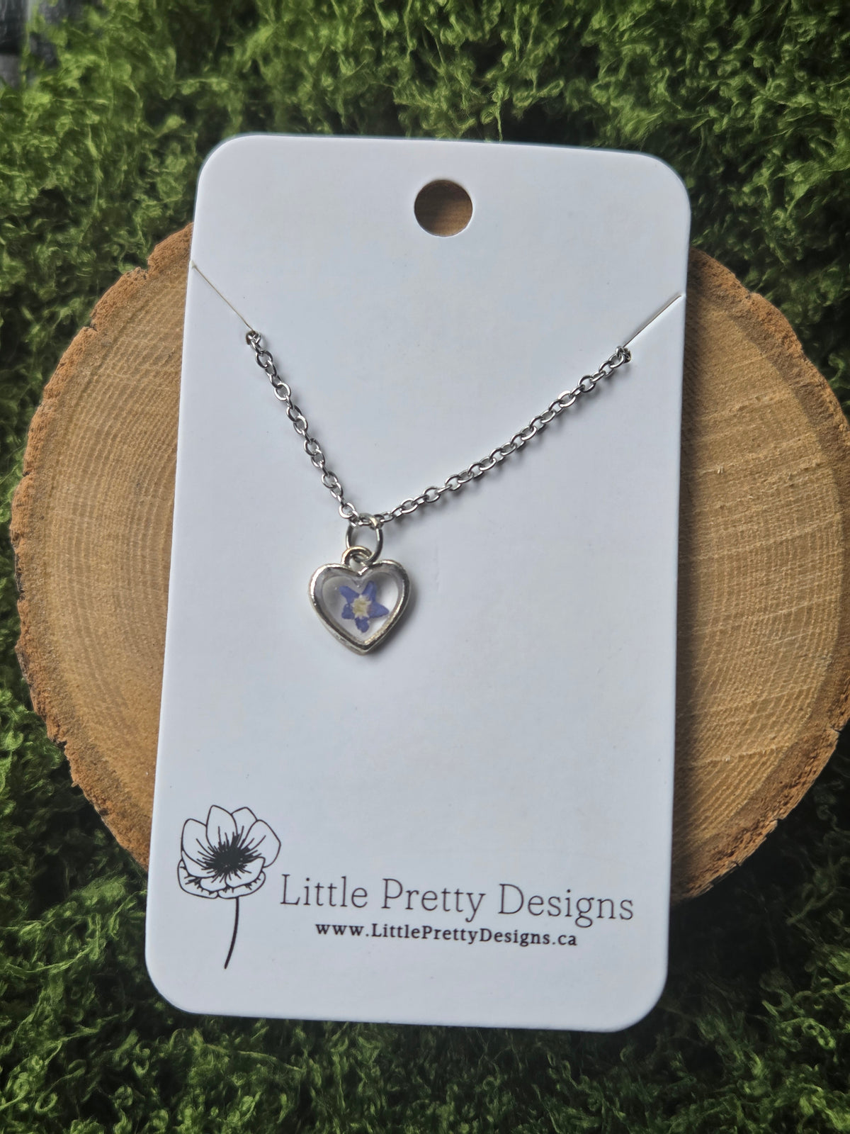 Heart flower Necklace