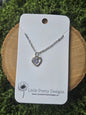 Heart flower Necklace