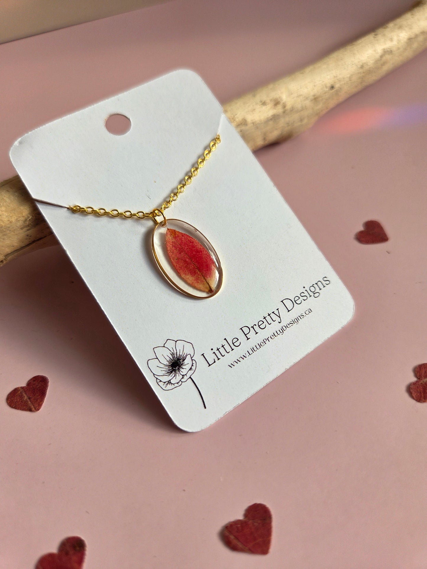 Pressed Flower Necklace