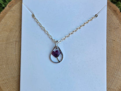 Pressed Flower Necklace