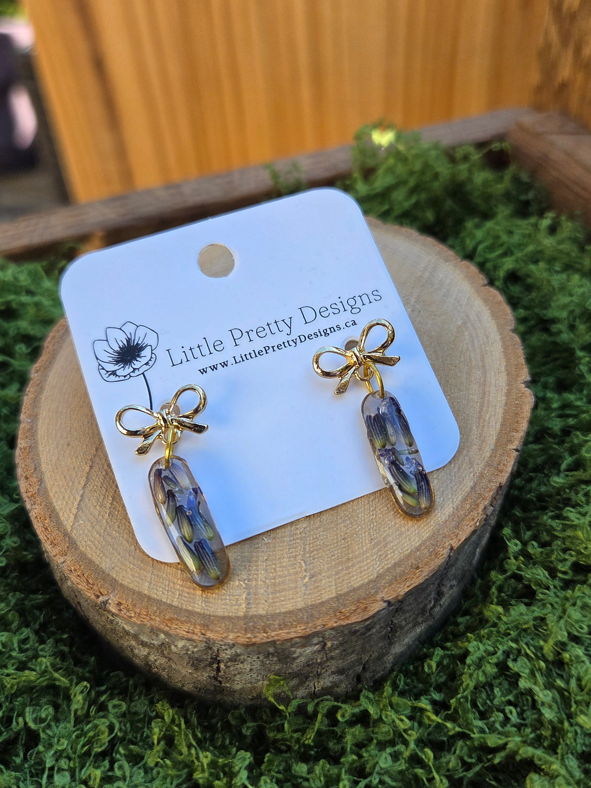 Pressed Flower Earrings
