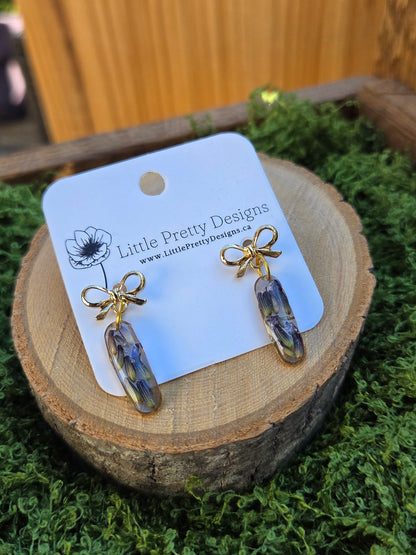Pressed Flower Earrings
