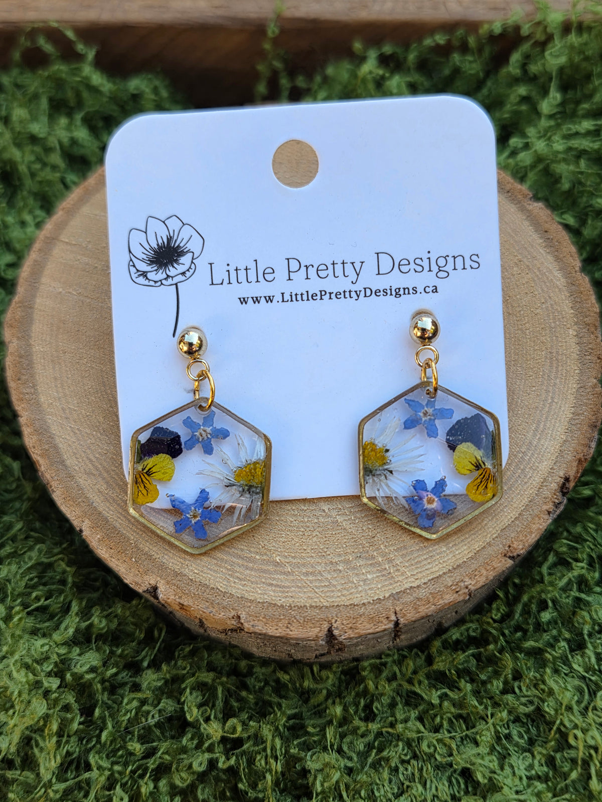 Dainty Floral Drop Earrings