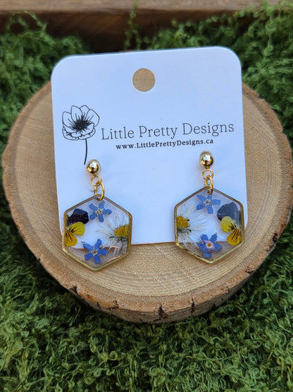Dainty Floral Drop Earrings