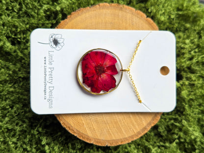 Pressed Flower Necklace