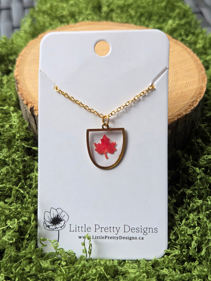 Pressed Flower Necklace