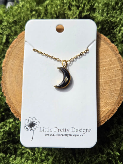 Mini moon Flower Necklace