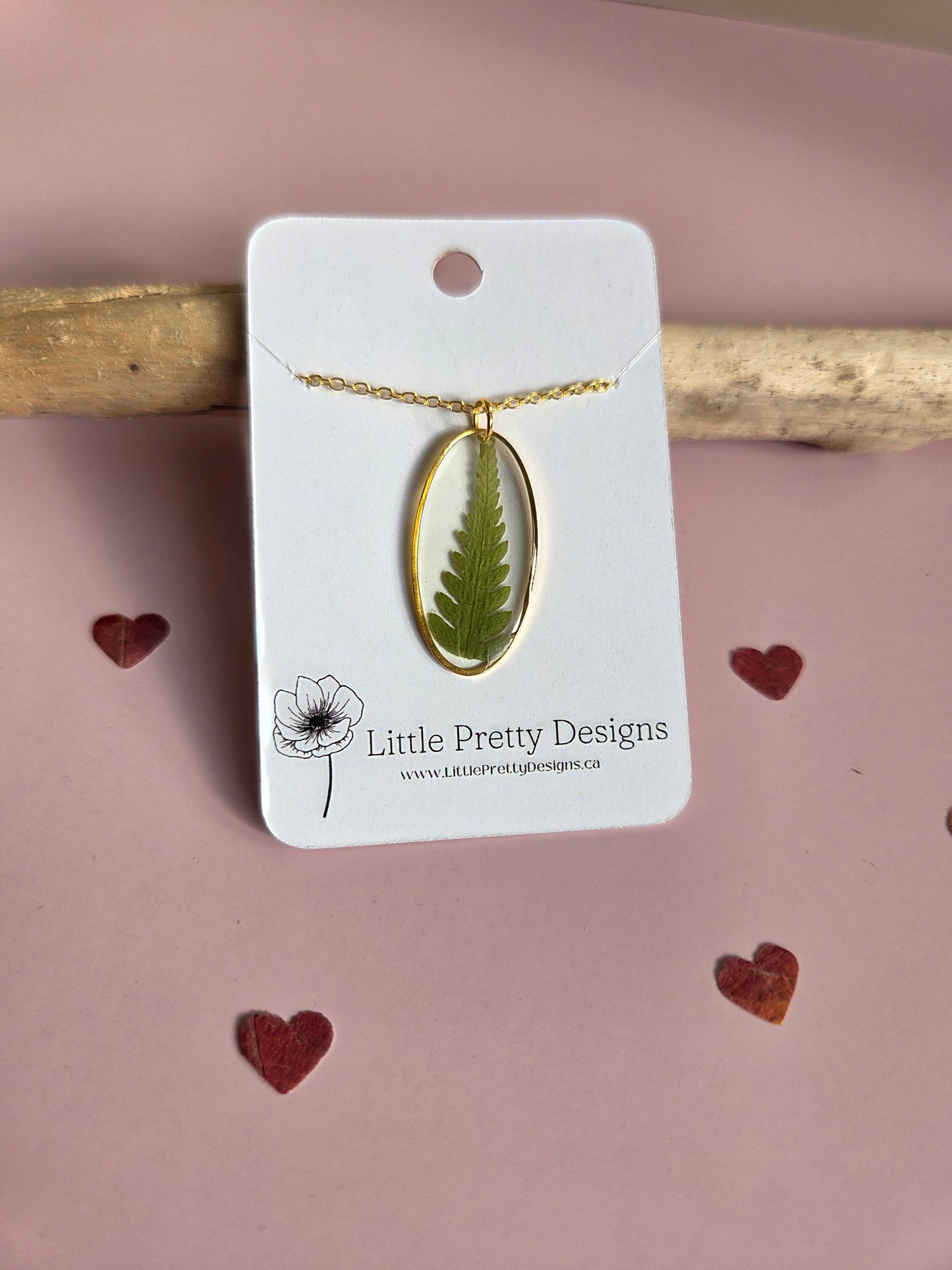 Pressed Flower Necklace