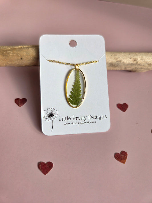 Pressed Flower Necklace