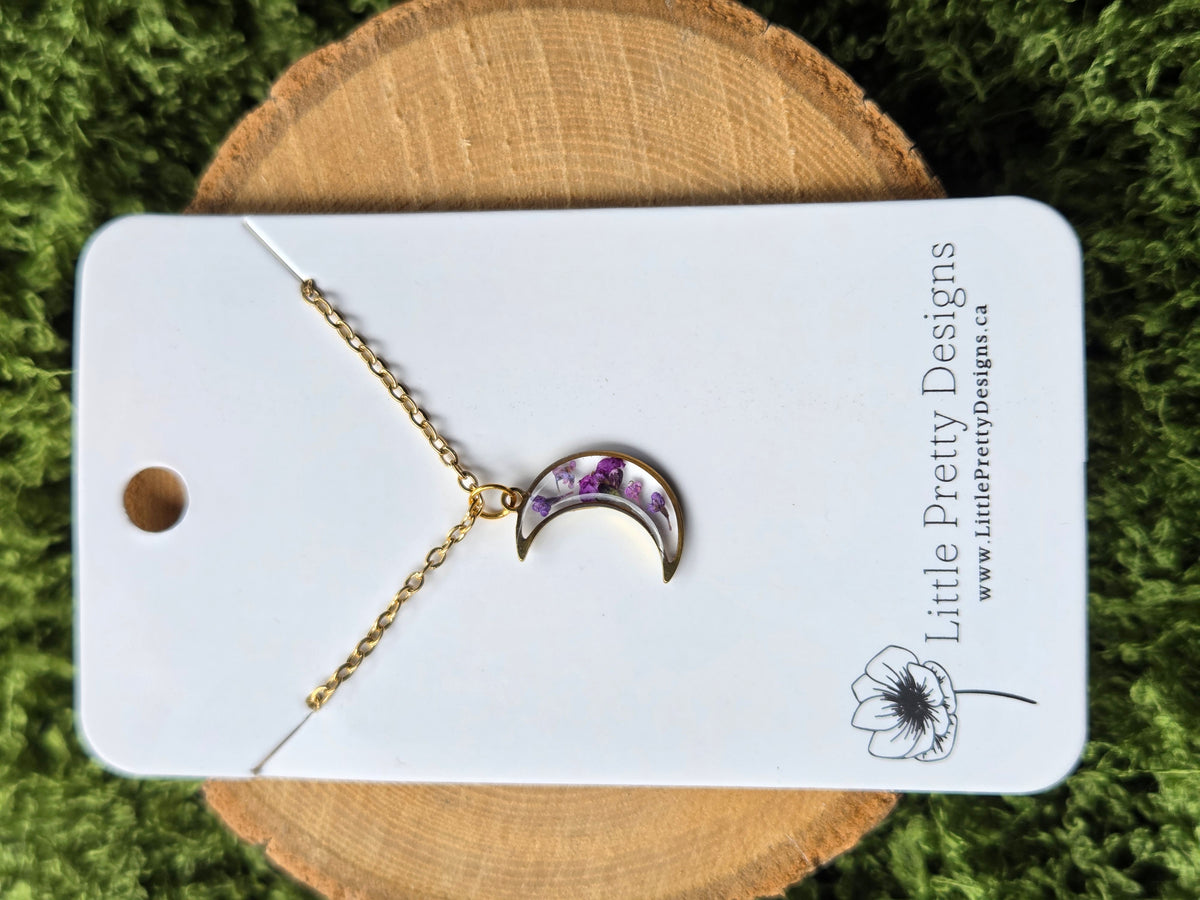 Mini moon Flower Necklace