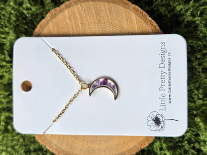 Mini moon Flower Necklace