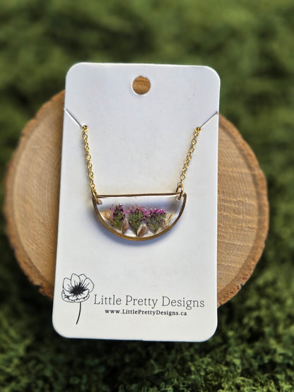 Pressed Flower Necklace